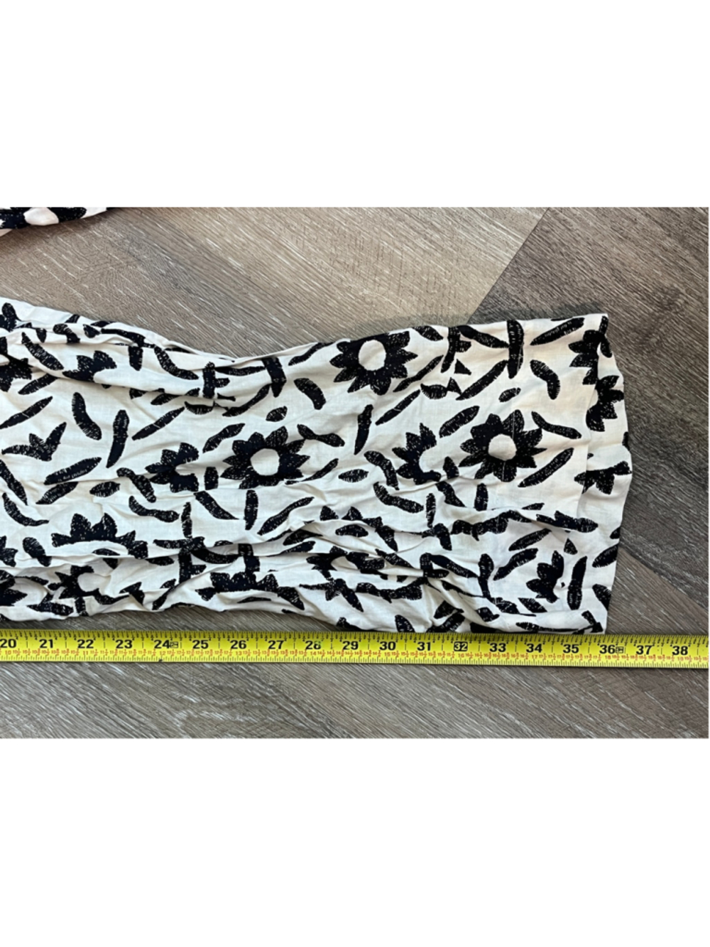 Women's Christian Siriano New York M Wide Leg Pants White Black - Picture 2 of 6